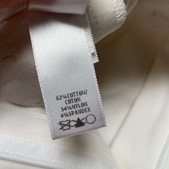 St. John Straight-Leg cotton ankle suiting pants in WHITE - Picture 5 of 7